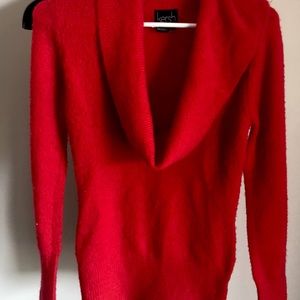 Never been worn red cowl neck sweater